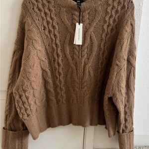 Banana Republic Women's Tan Cable Knit Sweater